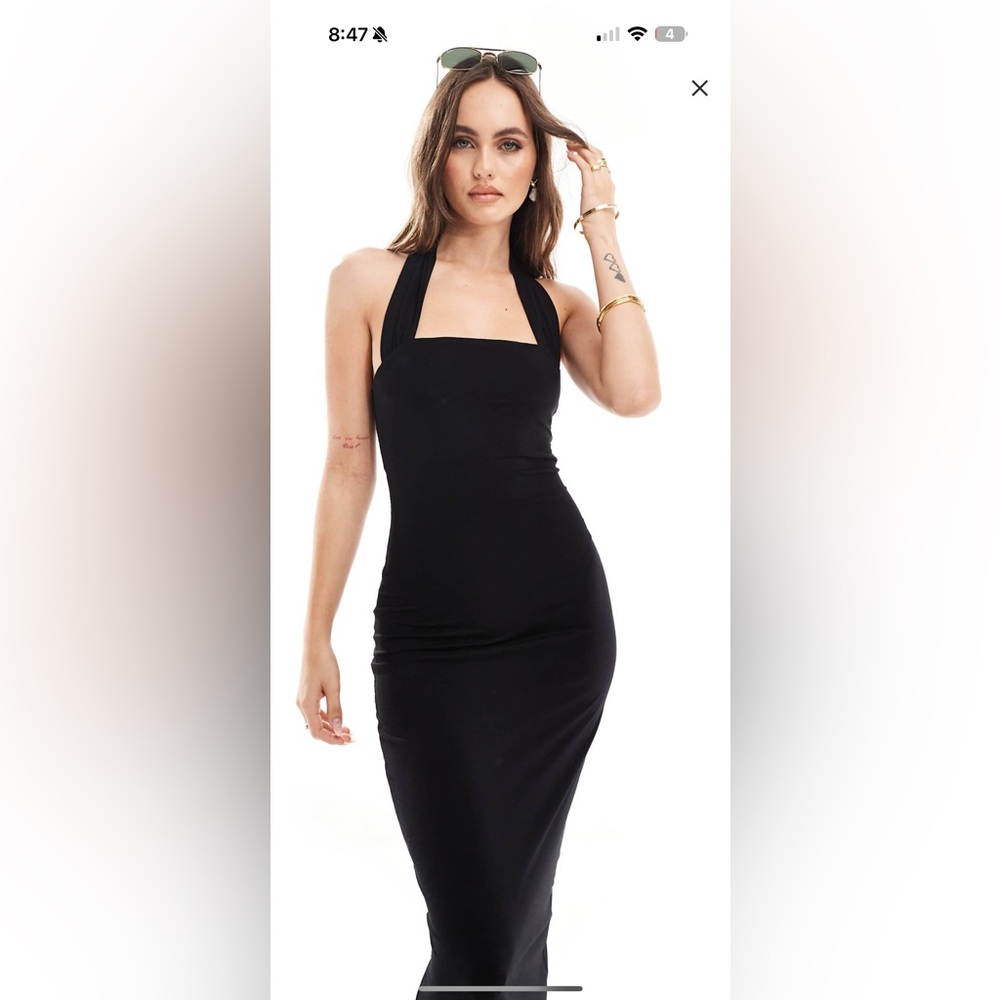 NEW with tags - ASOS Black Backless Dress